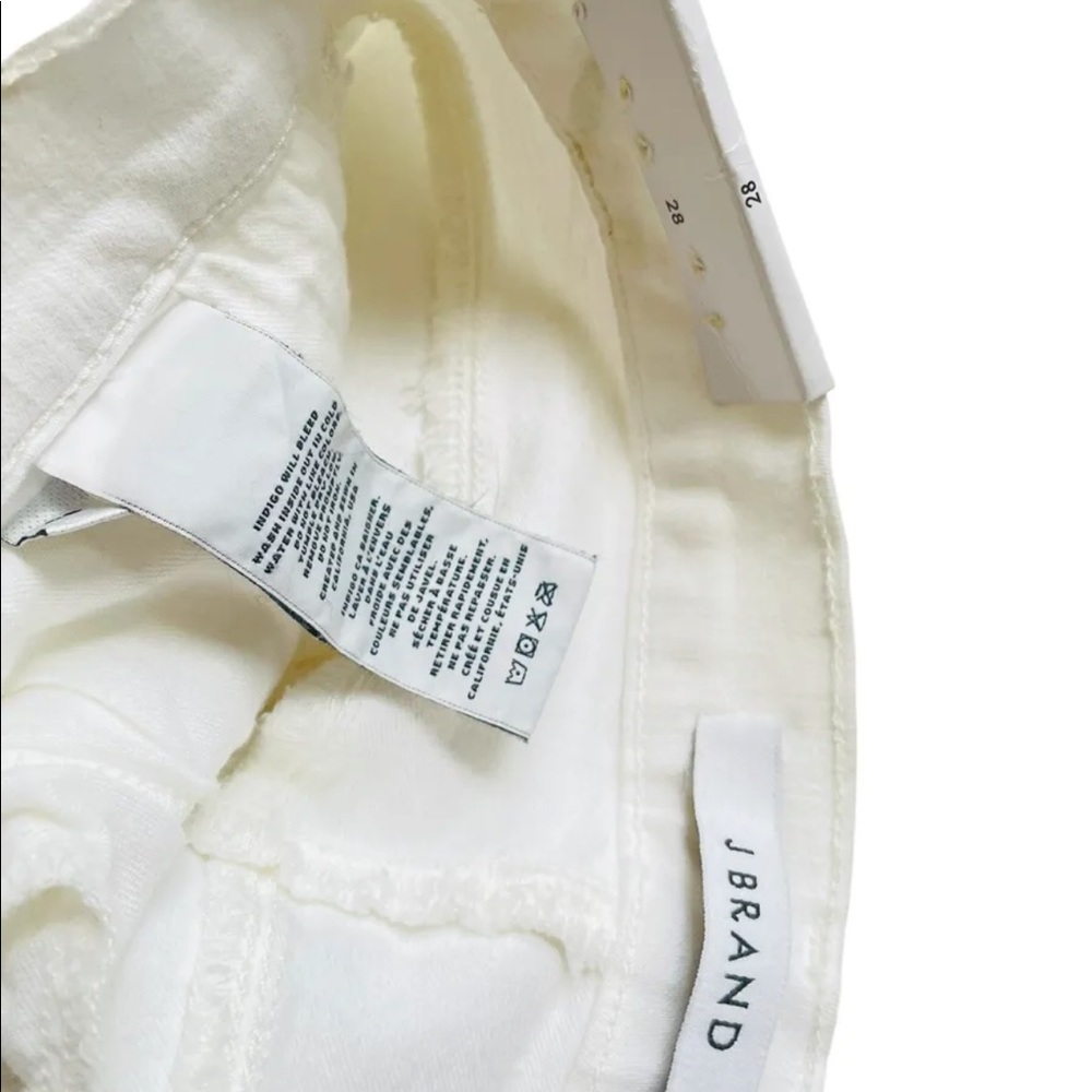 NWT $178 J Brand Cropped Skinny Jeans in Demented Distressfrd White Wash Sz 28 - Picture 6 of 7